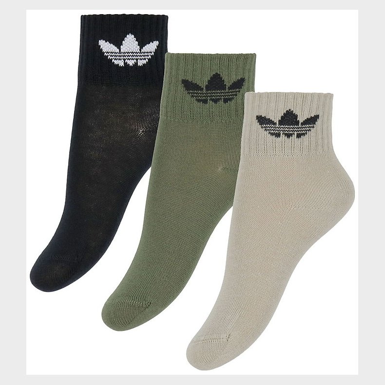 adidas Originals Ankelstr�mper - 3-pak - Stokha/Focoli/Black