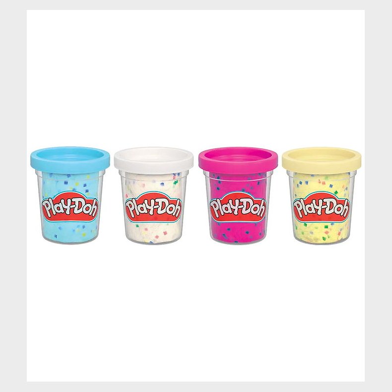 Play-Doh Modellervoks - 4-pak - 340g - Confetti Fun