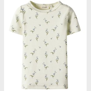 Lil Atelier T-shirt - NmfGayo - Coconut Milk/Forget Me Not