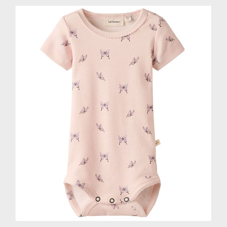 Lil Atelier Body k/ - NbfGayo - Peach Blush/Butterfly