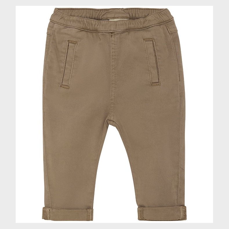 Minymo Bukser - Twill - Timber Wolf