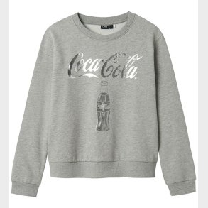 LMTD Sweatshirt - NlfSusi CocaCola - Grey Melange