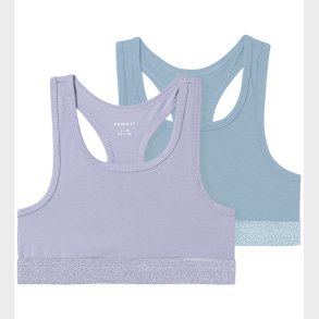 Name It Top - Noos - NkfShort - 2-pak - Purple Heather/Subdude B