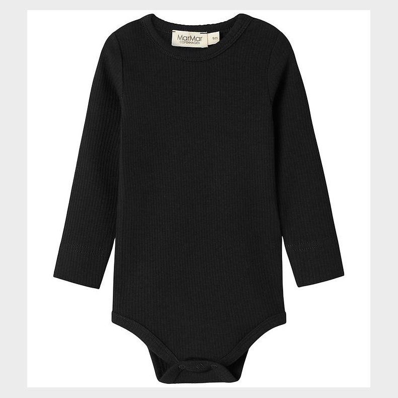 MarMar Body l/�- Rib - Plain - Noos - Black