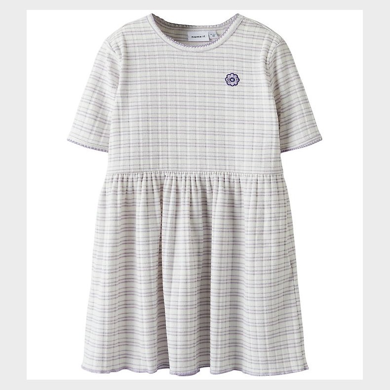 Name It Kjole - NmfFiona - Bright White/Stripes