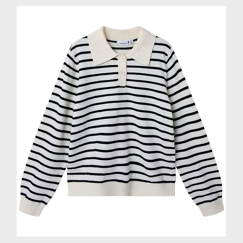 Name It Bluse - NkfDanja - Polo/Strik - Whisper White