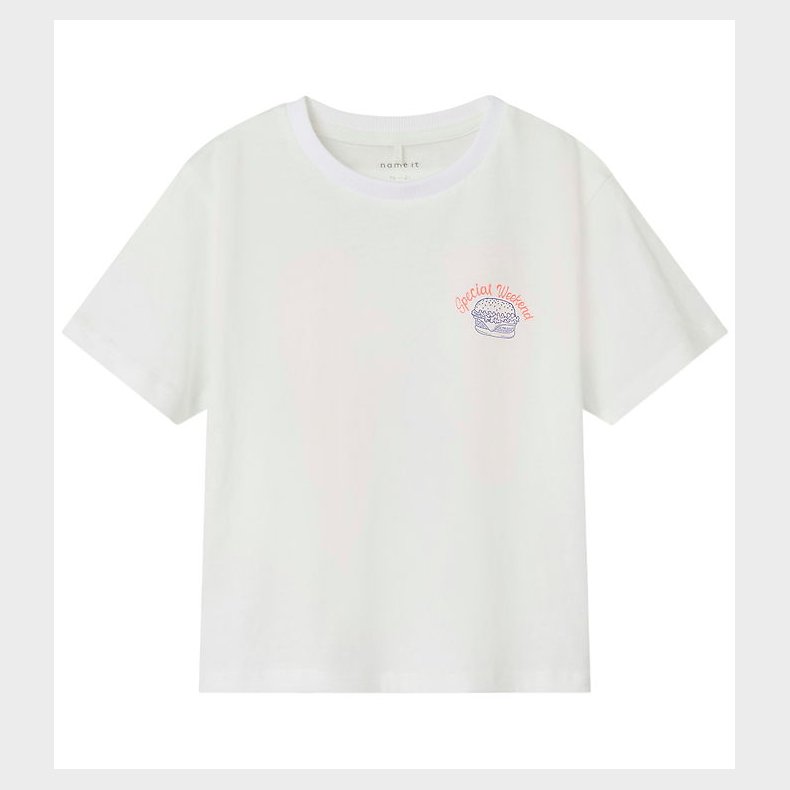 Name It T-shirt - NmmDartin - Bright White/Burger Lover