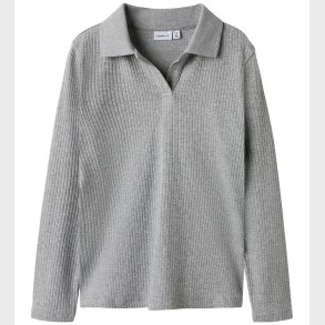 Name It Polobluse - NkfDusa - Grey Melange