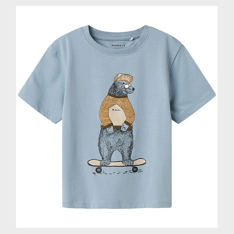 Name It T-shirt - NmmLinden - Dusty Blue