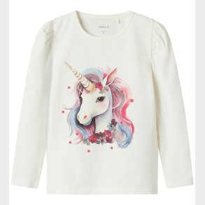 Name It Bluse - NmfKrulle - Cloud Dancer