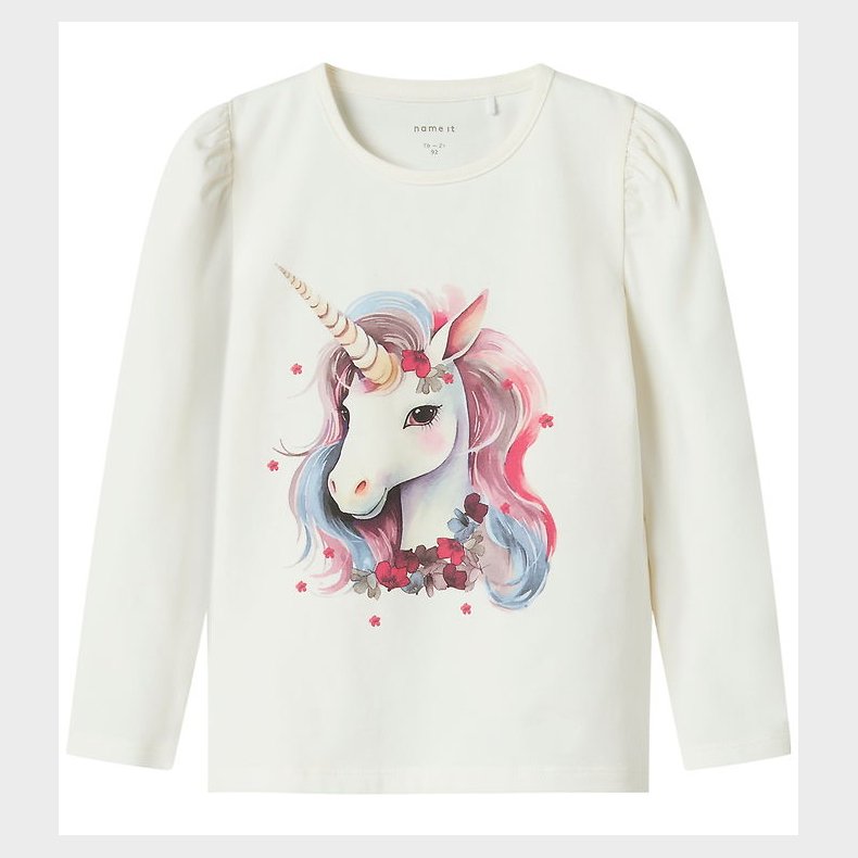 Name It Bluse - NmfKrulle - Cloud Dancer