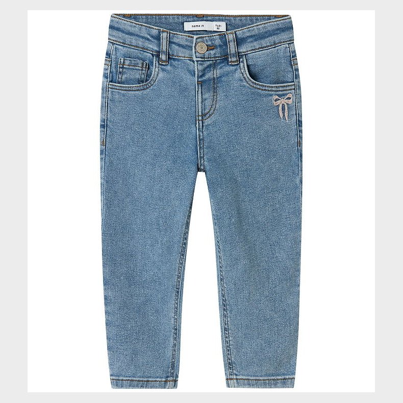 Name It Jeans - Noos - NmfBella - Medium Blue Denim/Bom Embroide