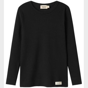 MarMar Bluse - Rib - Plain - Noos - Black