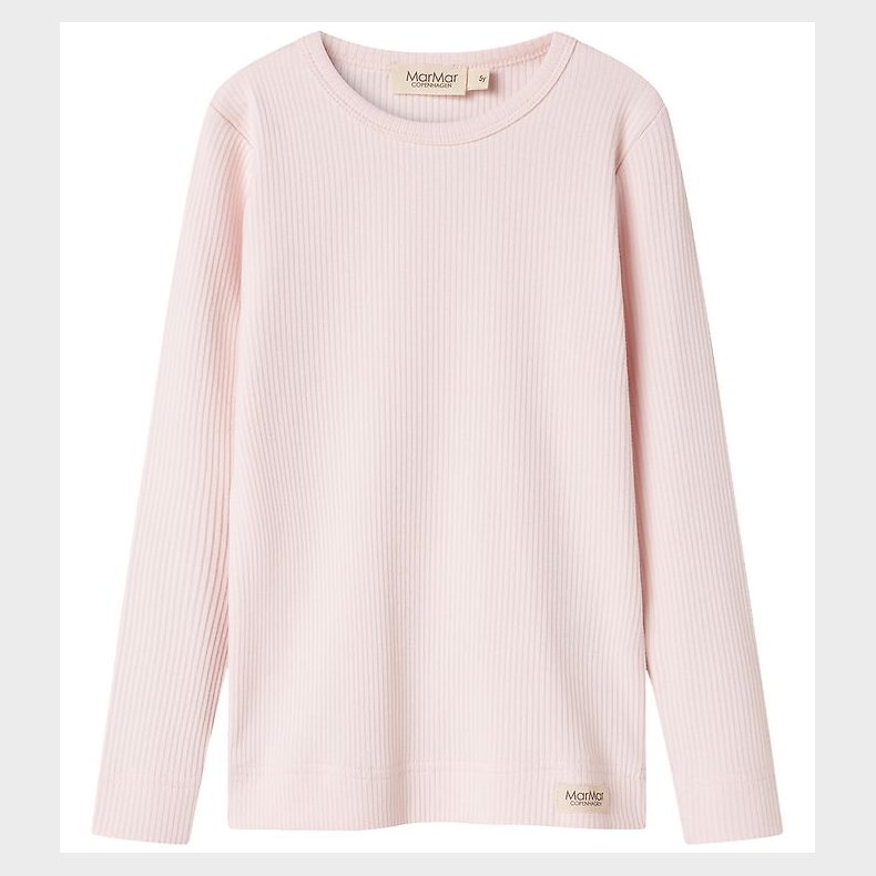 MarMar Bluse - Rib - Plain - Noos - Rosa