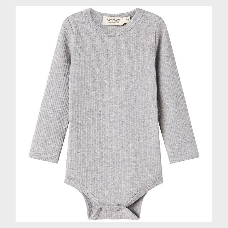 MarMar Body l/� - Rib - Modal - Light Grey Melange