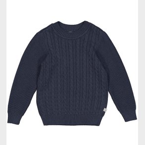 Msli Bluse - Strik - Cable - Night Blue