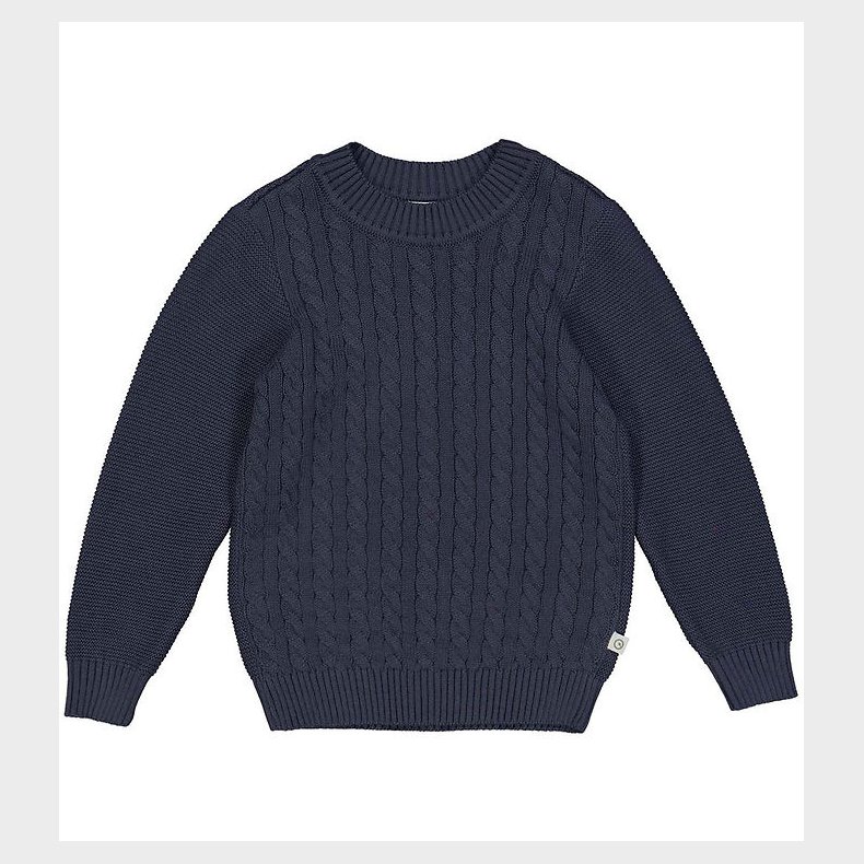 Msli Bluse - Strik - Cable - Night Blue