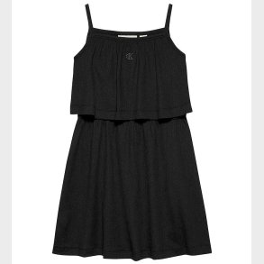 Calvin Klein Kjole - Crinkle Layered - CK Black