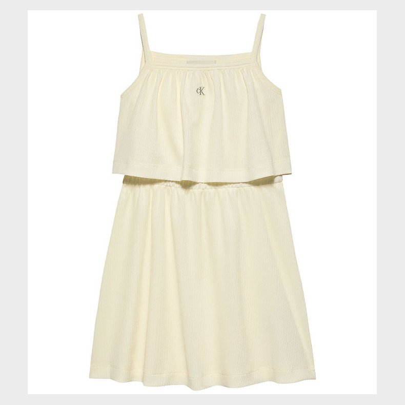 Calvin Klein Kjole - Crinkle Layered - Tofu