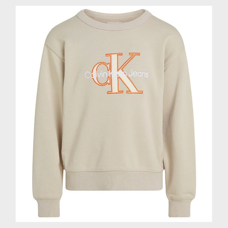 Calvin Klein Sweatshirt - Outlined Mono - Chateau Gray