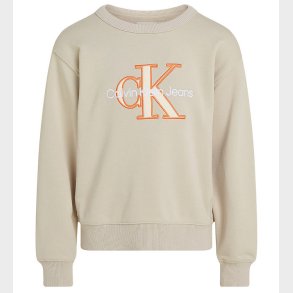 Calvin Klein Sweatshirt - Outlined Mono - Chateau Gray