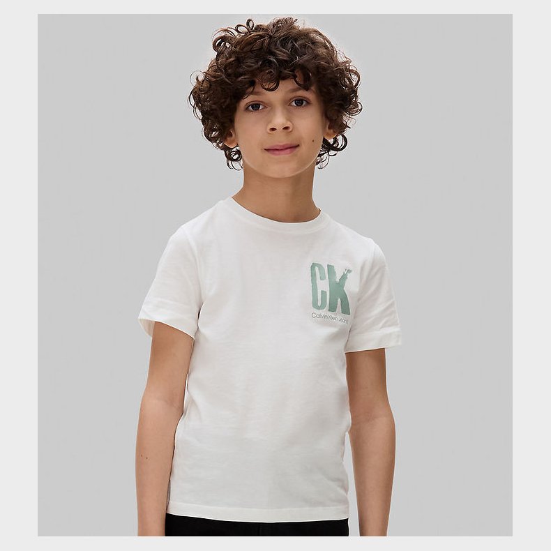Calvin Klein T-shirt - Chest Surf Graphic - Bright White