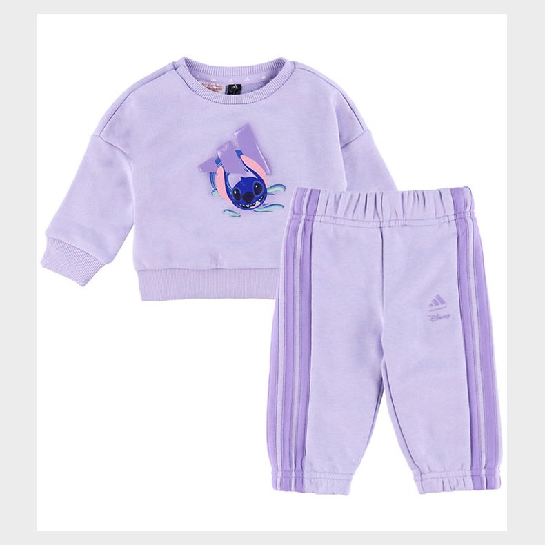 adidas Performance Sweats�t - Stitch - I DY LS JOG - VIOTON/LPUR