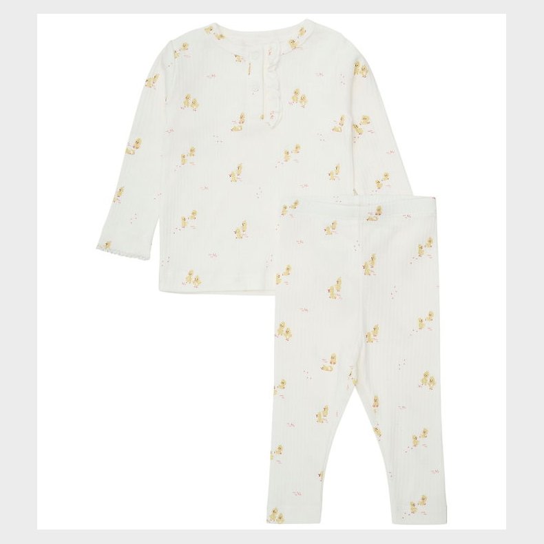 Minymo S�t - Bluse/Bukser - Marshmellow White