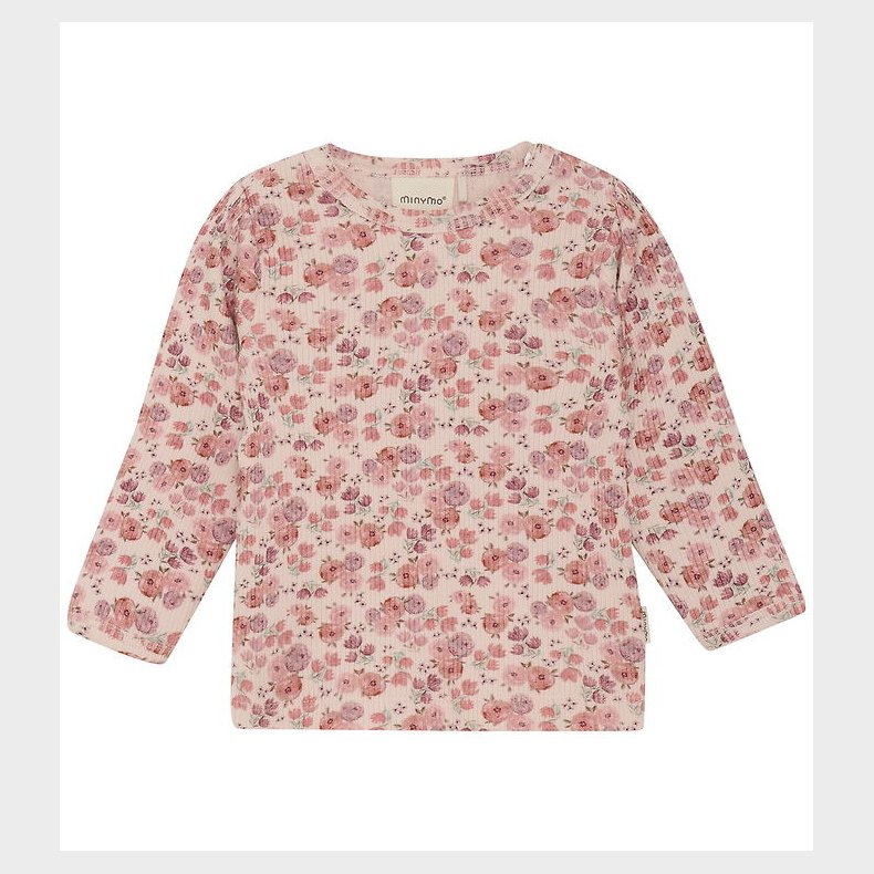 Minymo Bluse - Rib - Peach Whip