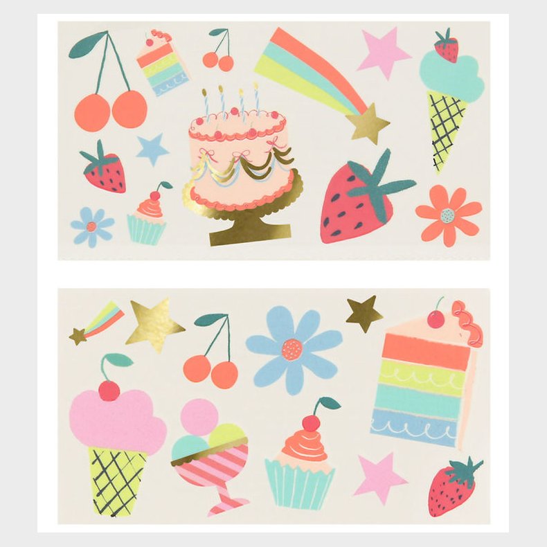 Meri Meri Tatoveringer - Birthday