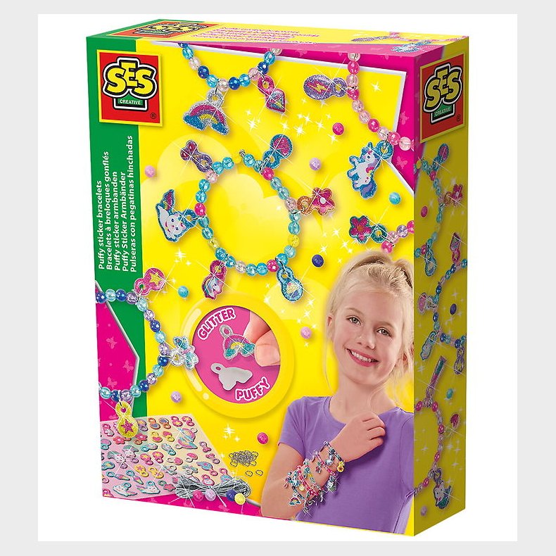 SES Creative Kreast - Lav Dine Egne Armbnd - Puffy Stickers