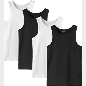 Name It Undertrje - Noos - NkmTank - 4-pak - Black/w/ 2 x Brigh