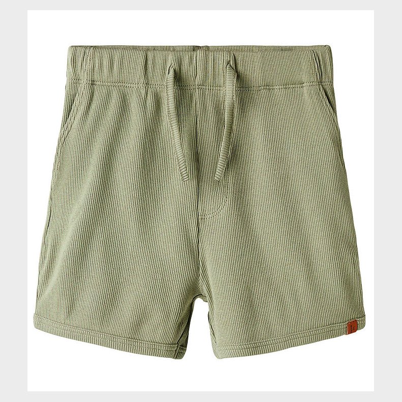 Lil Atelier Shorts - Rib - NmmGago - Seagrass