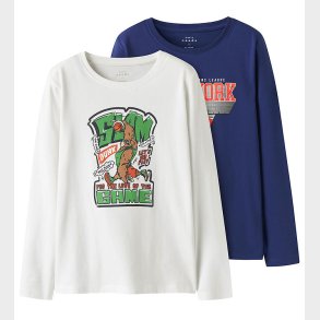 Name It Bluse - NkmVux - 2-pak - Bright White/Sodalite Blue/ New