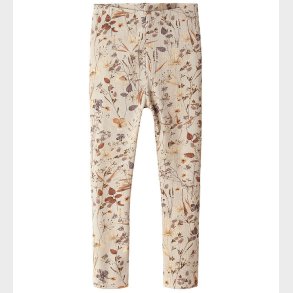 Name It Leggins - Rib - NmfNiara - Oatmeal/Woodrose