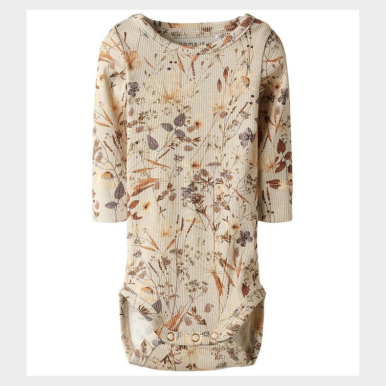 Name It Body l/ - Rib - NbfNiara - Oatmeal/Woodrose
