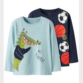 Name It Bluse - NmmKingston - 2-pak - Sterling Blue