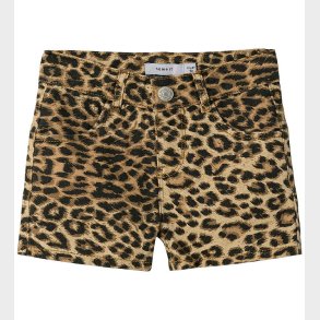 Name It Shorts - NmfRose - Silver Mink/Leopard