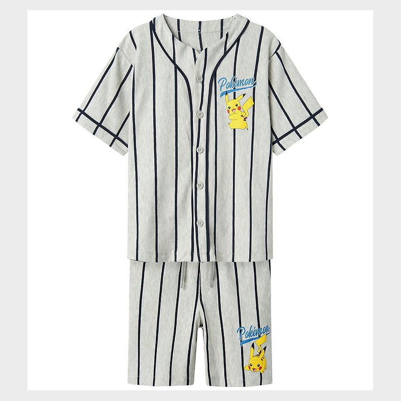 Name It St - Skjorte/Shorts - NkmMaska - Pokmon - Light Grey M