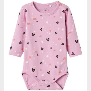 Name It Body l/ - NbfVandora - Pastel Lavender/Hearts