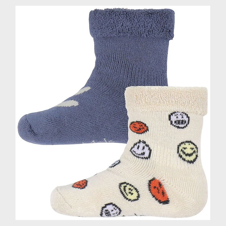 Molo Str�mper - Bambus/Viskose - Nodda - 2-pak - Evening Sky