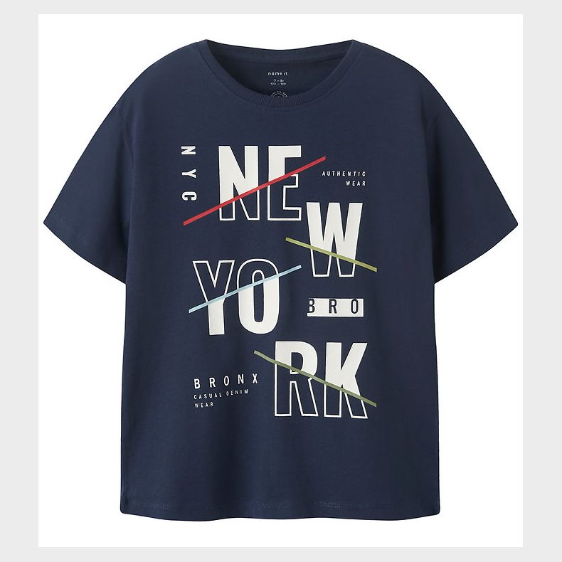 Name It T-shirt - NkmKingston - Mood Indigo