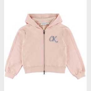 Calvin Klein Cardigan - Terry Zip Up - Spanish Villa Pink