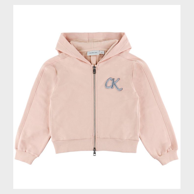 Calvin Klein Cardigan - Terry Zip Up - Spanish Villa Pink