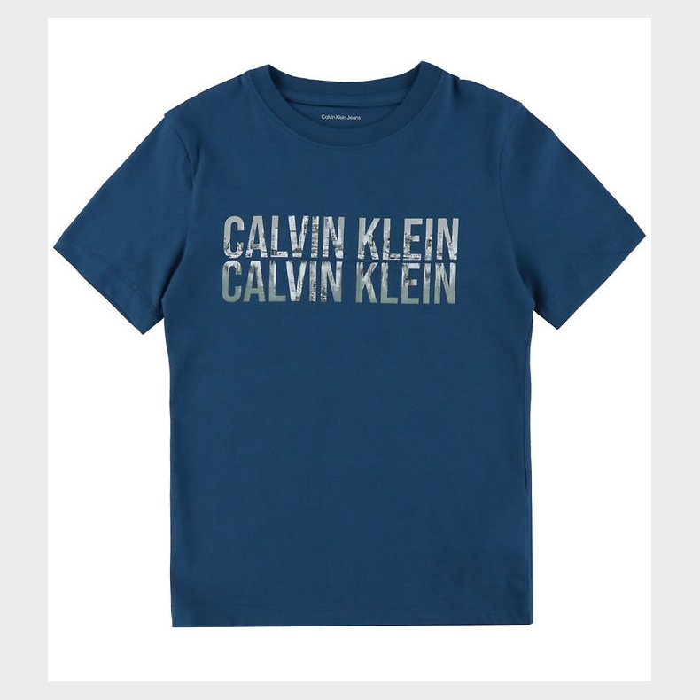Calvin Klein T-shirt - Seasonal Logo - Blue Jean