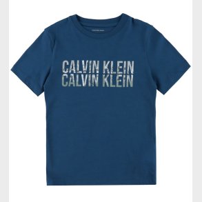 Calvin Klein T-shirt - Seasonal Logo - Blue Jean