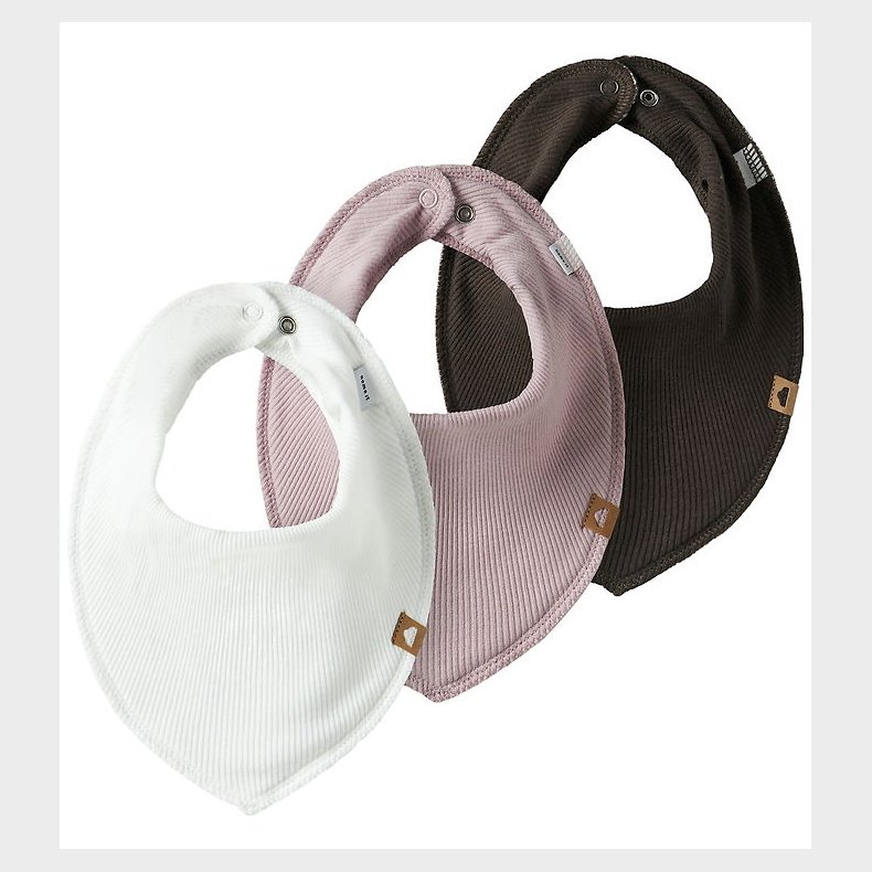 Name It Savlesmkke - 3-pak - Rib - NbfYvettekoy - Cloud Dancer/