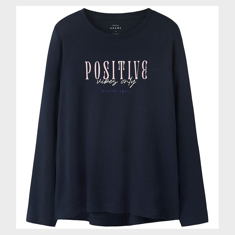 Name It Bluse - Loose - NkfViolet - Navy Blazer/Positive