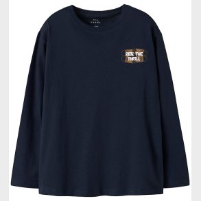 Name It Bluse - Loose - NkmVagno - Navy Blazer/Thrill