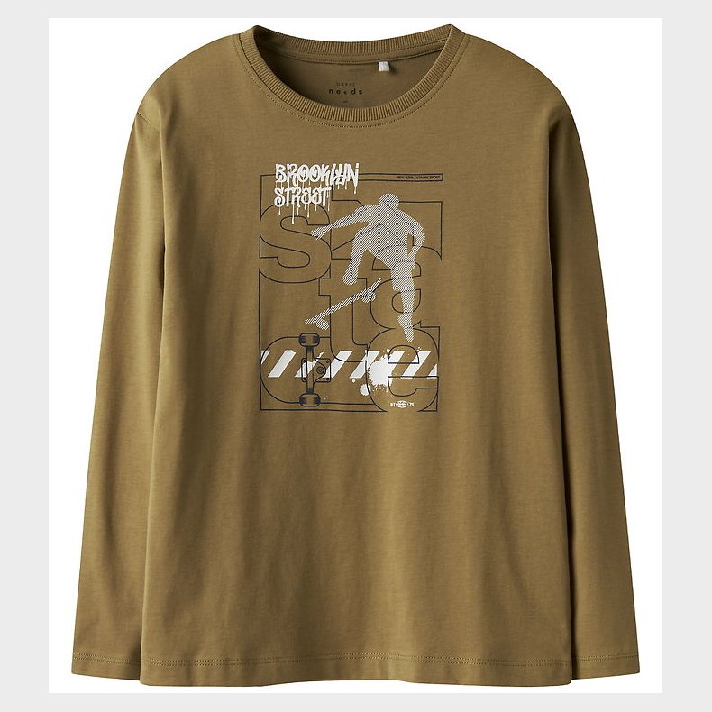 Name It Bluse - Loose - NkmVagno - Dull Gold/Street